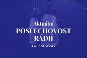 Aktuální poslechovost radií za 3. a 4. čtvrtletí 2022 (2. pololetí 2022)