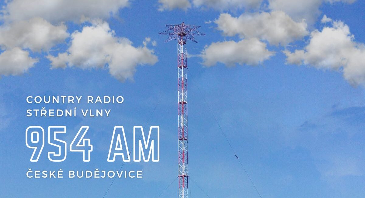 Country Radio vysílá na středních vlnách České Budějovice 954 AM