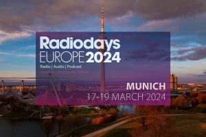 Radiodays Europe 2024, v ICM - International Congress Centre Messe Munich, akce pro profesionály z veřejnoprávních a komerčních rádií a tvůrce audio obsahu z celé Evropy
